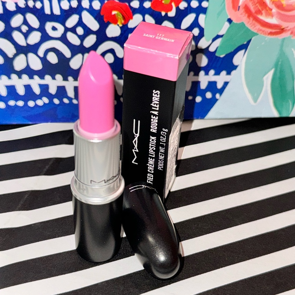NIB NWT Authentic MAC Amplified Creme Lipstick # 117 Saint Germain Full Size